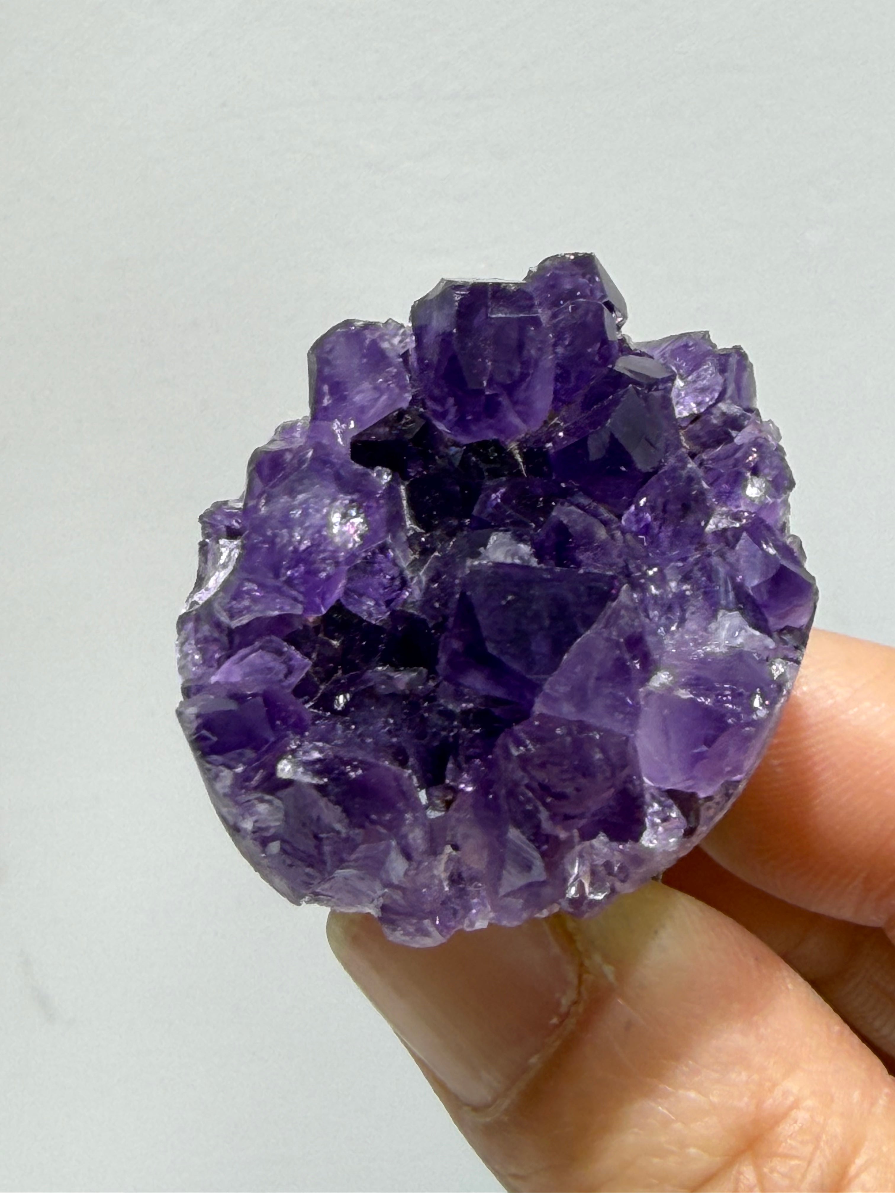 Amatista - Anillo de Piedra Natural Única en Cobre Chapado en Plata – Diseño Artesanal Exclusivo