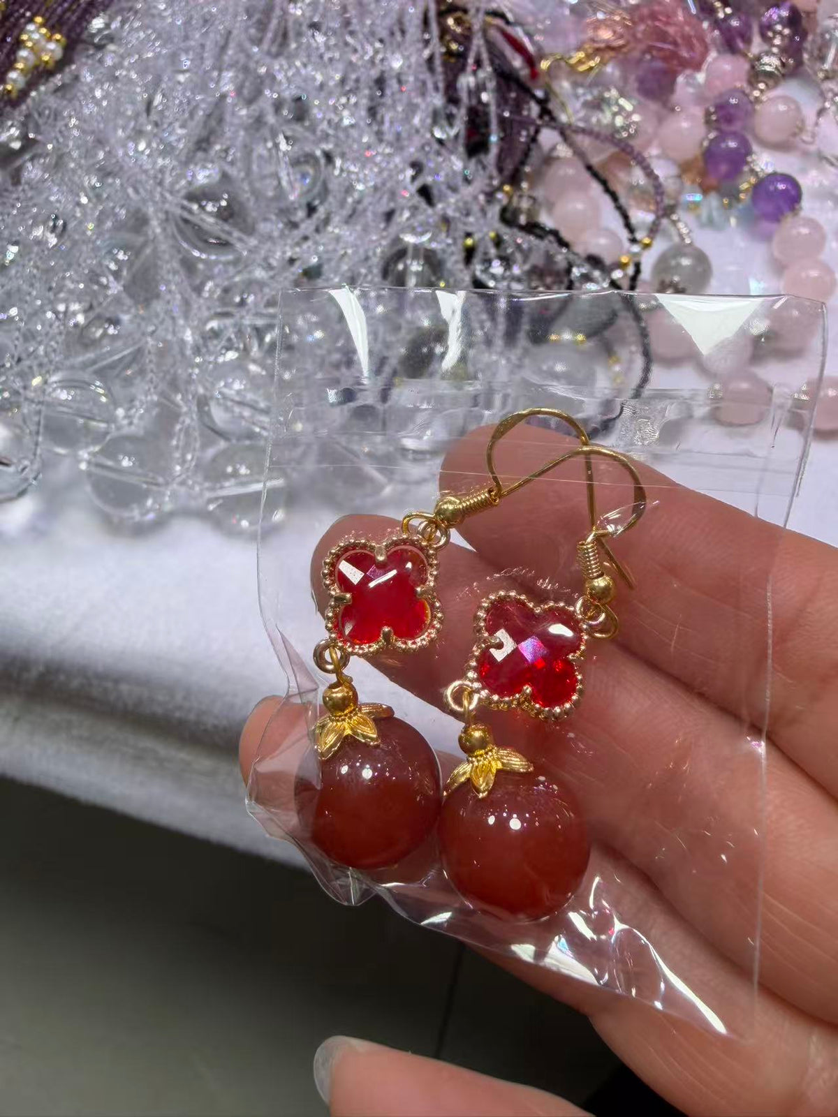 Pendientes de Piedras Naturales