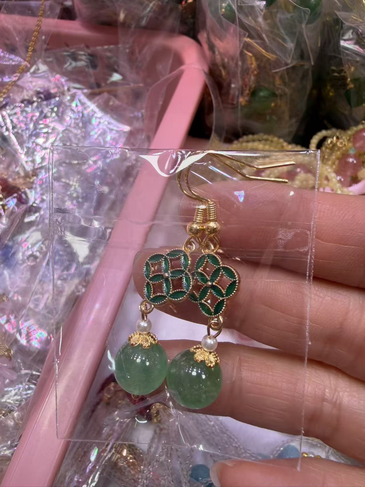 Pendientes de Piedras Naturales