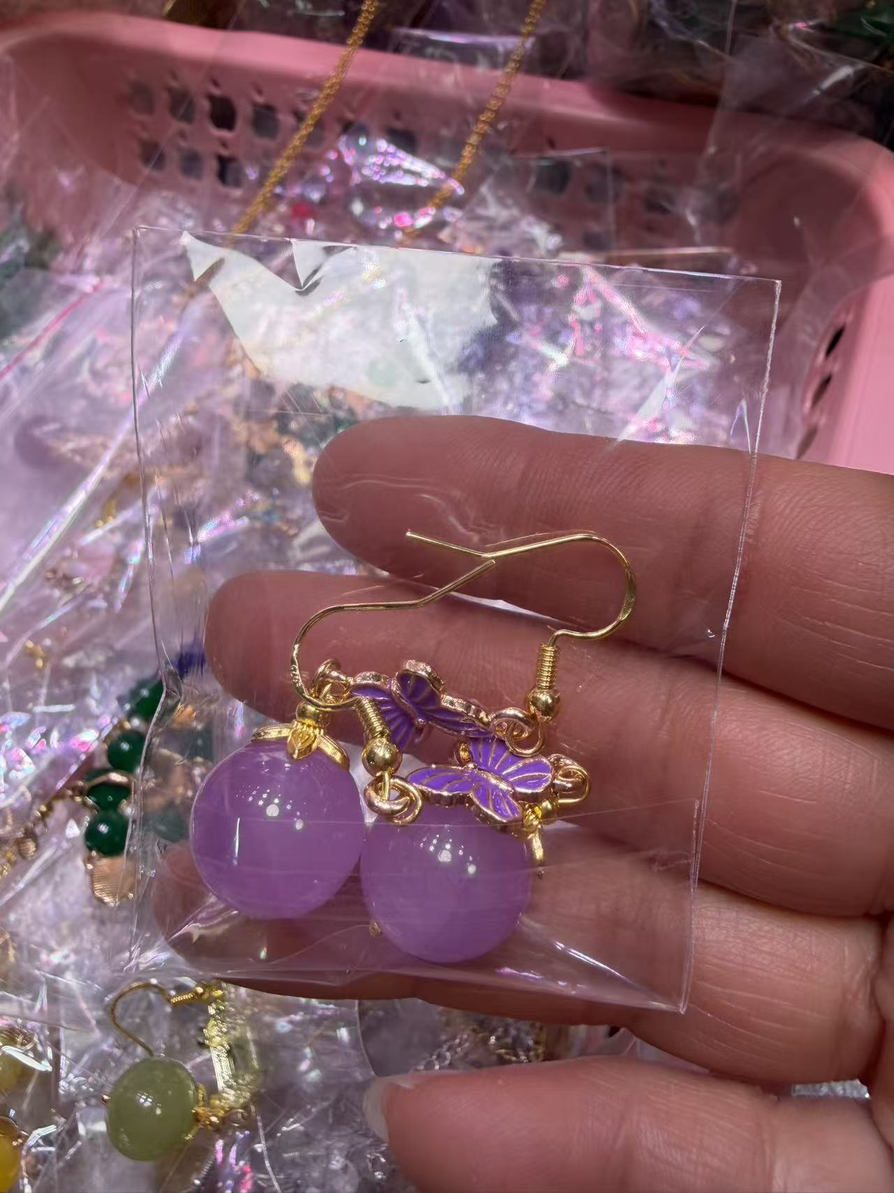 Pendientes de Piedras Naturales