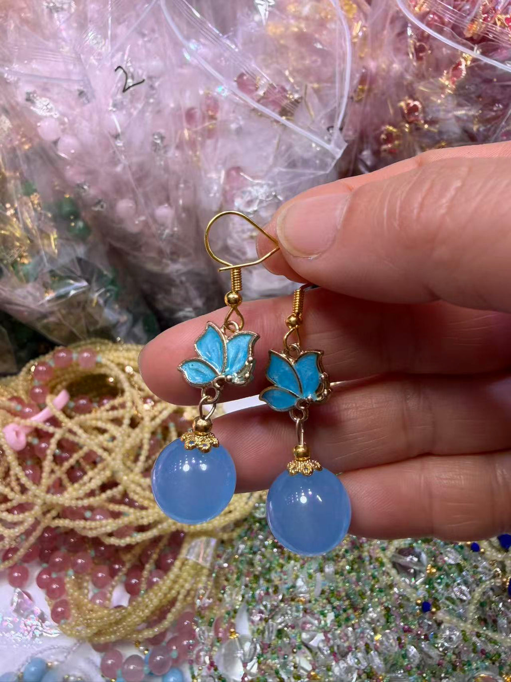 Pendientes de Piedras Naturales