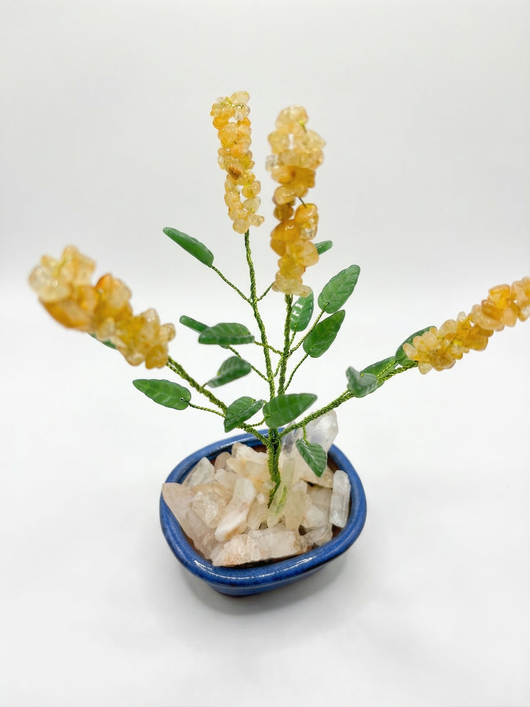 Árbol de Piedras Natural Hecho a Mano – Decoración Feng Shui para Energía Positiva y Prosperidad