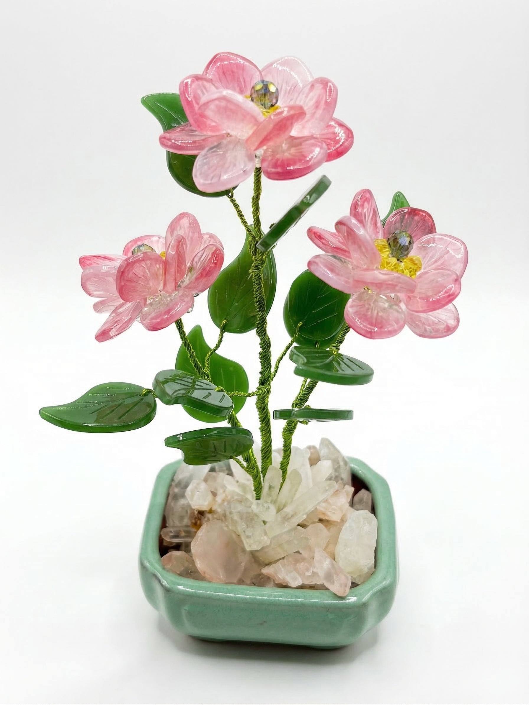 Árbol de Piedras Natural Hecho a Mano – Decoración Feng Shui para Energía Positiva y Prosperidad