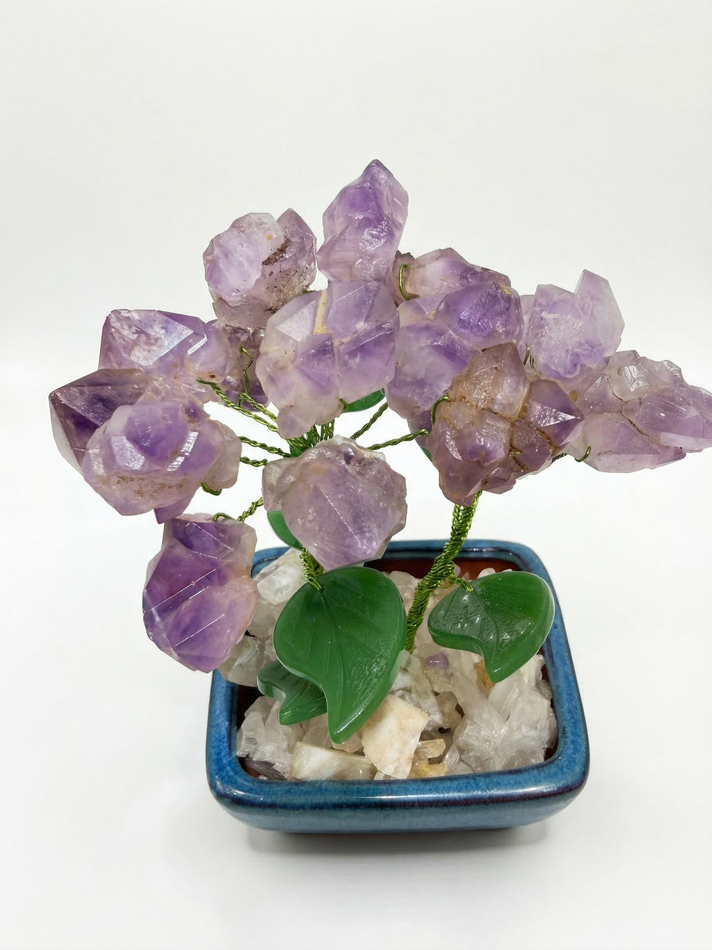 Árbol de Piedras Natural Hecho a Mano – Decoración Feng Shui para Energía Positiva y Prosperidad