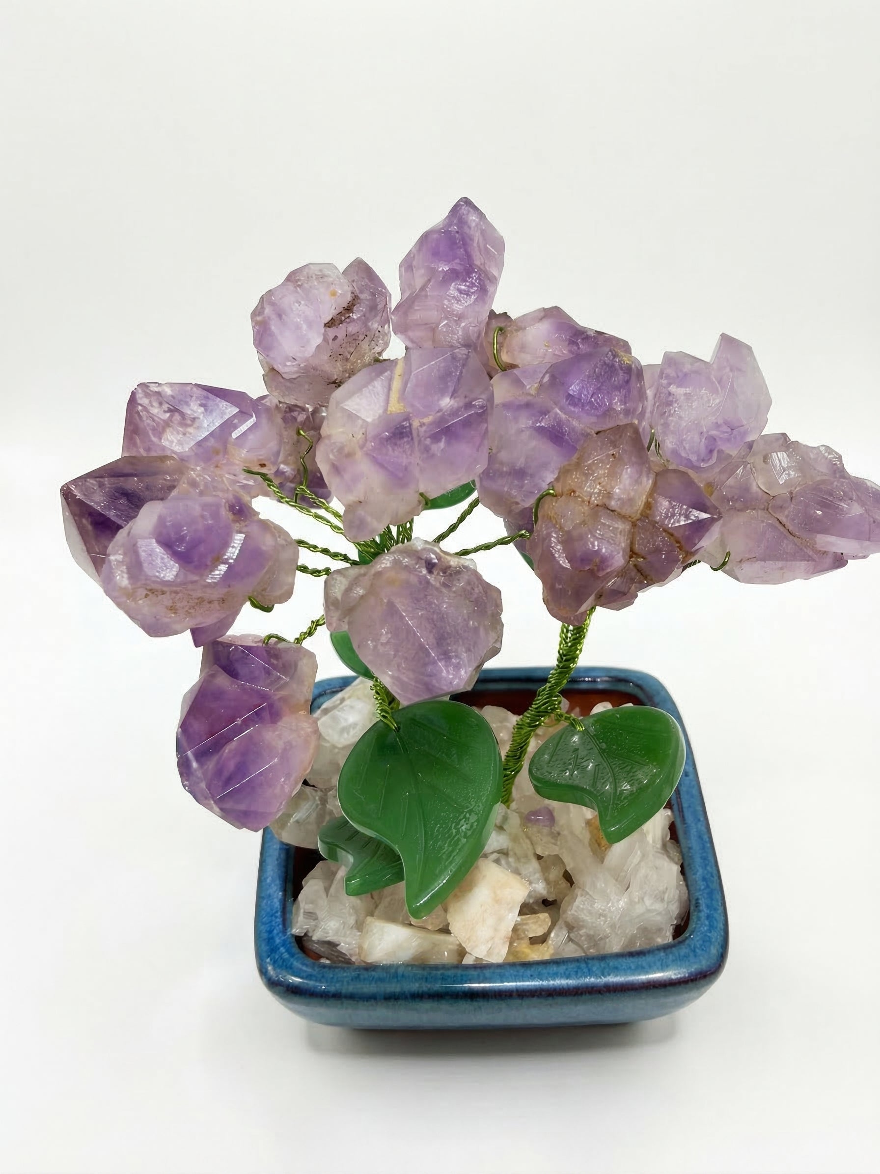 Árbol de Piedras Natural Hecho a Mano – Decoración Feng Shui para Energía Positiva y Prosperidad