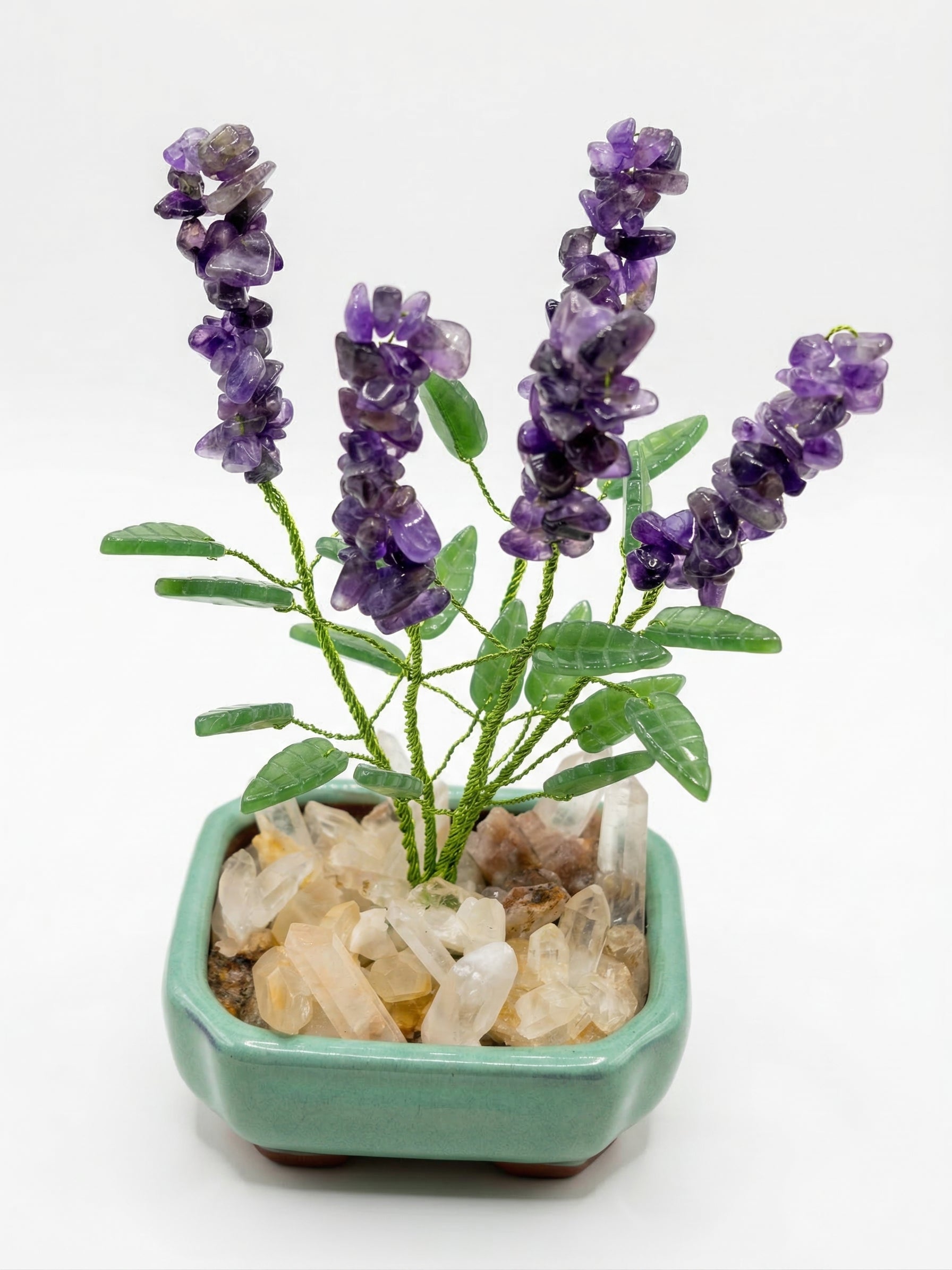 Árbol de Piedras Natural Hecho a Mano – Decoración Feng Shui para Energía Positiva y Prosperidad